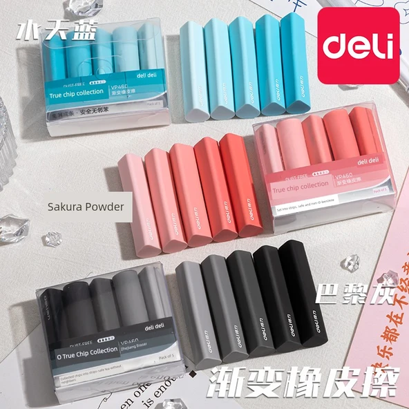 Su Damlası Silgi - 10'lu Paket - Kiraz Çiçeği + Su Gökyüzü Mavisi - 3