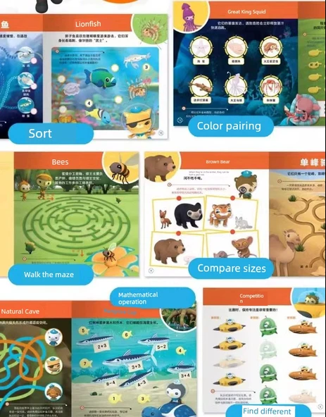 Octonauts Çocuklar için Çıkartmalı Kitap - Denizaltı Küçük Sütun Jel Çıkartma - 9