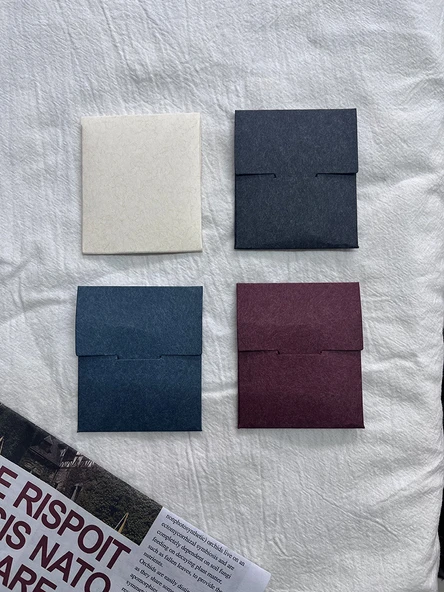 Mini Ambalaj Torbası - Çimen Yeşili Kağıt - 8 x 12 cm - 3