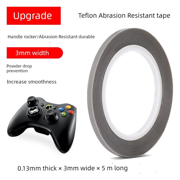 Klavye Teflon Bandı - Geliştirilmiş Gri - 3mm x 5m (Toz Düşmesini Önleyici, Daha Aşınma Dirençli)