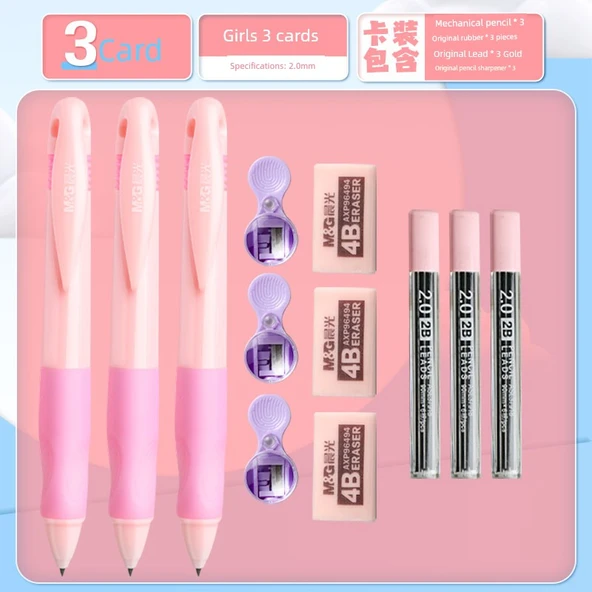 Otomatik Kalem - Pembe 3 Kutulu B Yedek