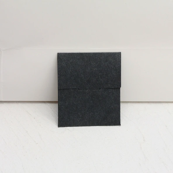 Mini Ambalaj Torbası - Siyah Kağıt - 6 x 7 cm
