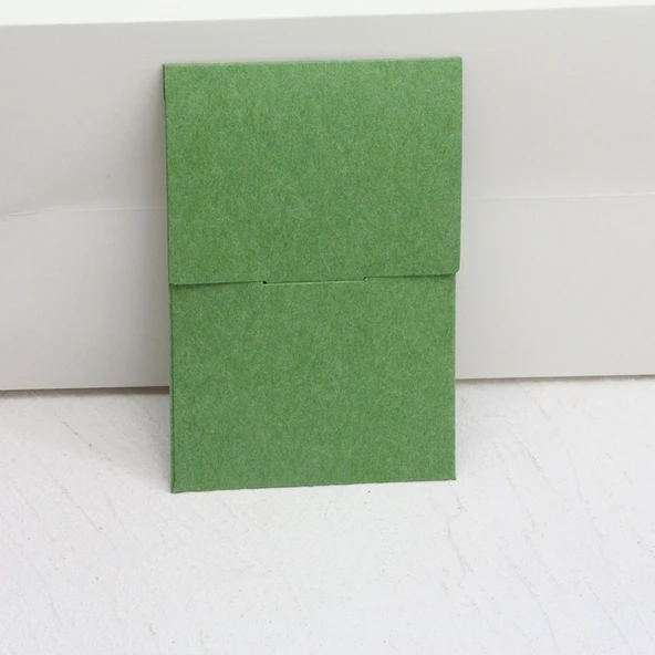 Mini Ambalaj Torbası - Çimen Yeşili Kağıt - 8 x 12 cm