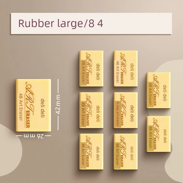 4B Büyük Silgi - 8 Parça