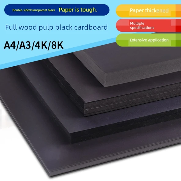 Siyah Karton Kağıt - A3 300g - 25 Sayfa - Resim 2