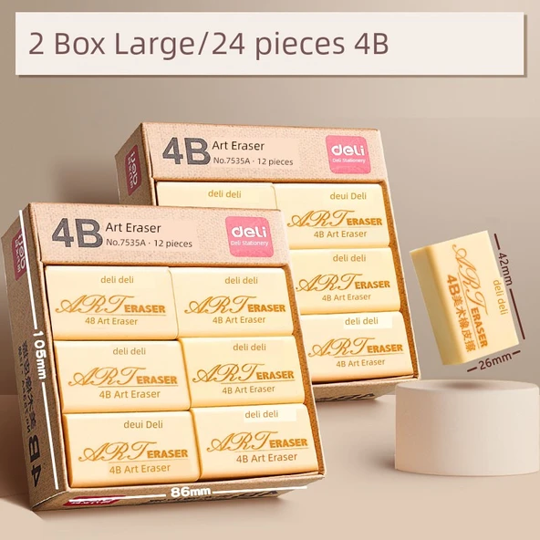 4B Büyük Silgi - 24 Parça/2 Kutu