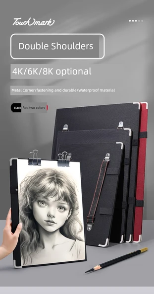 Su Geçirmez 8K Eskiz Defteri - 60 Eskiz Kağıdı ile Geliştirilmiş - 7