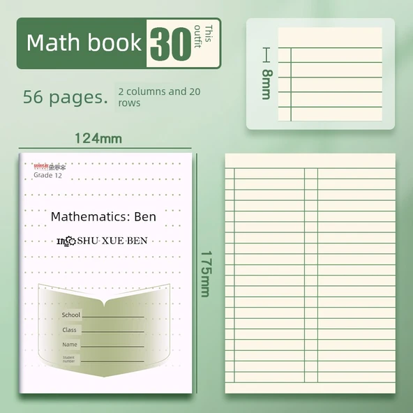 Kalınlaştırılmış Egzersiz Defteri Seti - Matematik Ben - 30 Adet - Toplam 30 Adet