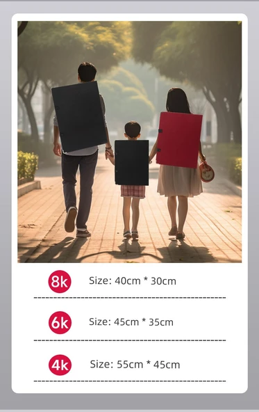 Su Geçirmez 4K Eskiz Defteri - Büyük Siyah +4 Uzun Kuyruk Klipsi - 10