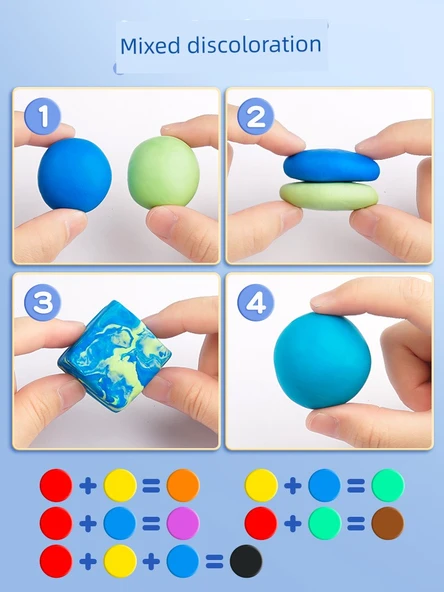 Renk Değiştirebilen Silgi - Fıçı - 18 Parça/6 Renk 3 Adet - 4