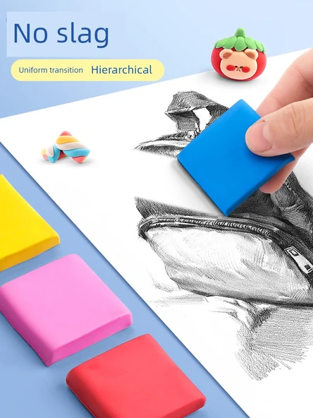 Renk Değiştirebilen Silgi - Fıçı - 18 Parça/6 Renk 3 Adet - 7