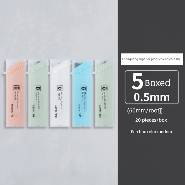 Kalite Kurşun Yedekleri - 0.5mm HB - 5 Kutu