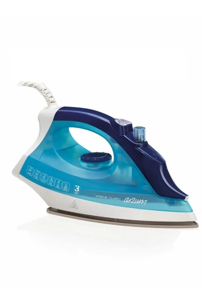 Arzum AR688 Claro Seramik Kaplı Taban 2400 W Buharlı Ütü Mavi
