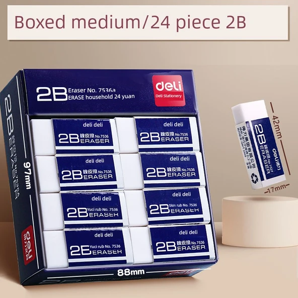 2B Orta Silgi - 24 Parça/Kutu (Sınav)