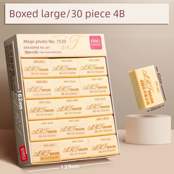 4B Büyük Silgi - 30 Parça/Kutulu