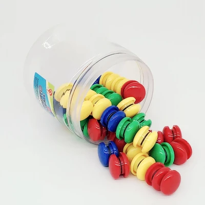 Yuvarlak Manyetik Klips - 2cm (80 Paket) Sarı - 2