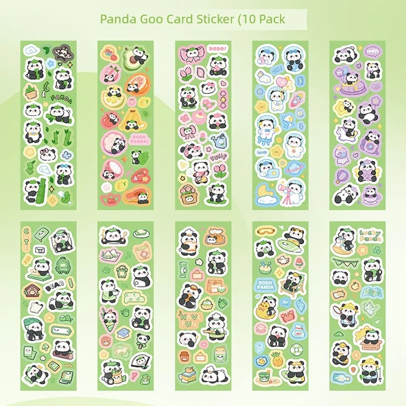 Su Geçirmez Dekoratif Çıkartmalar - Panda 10