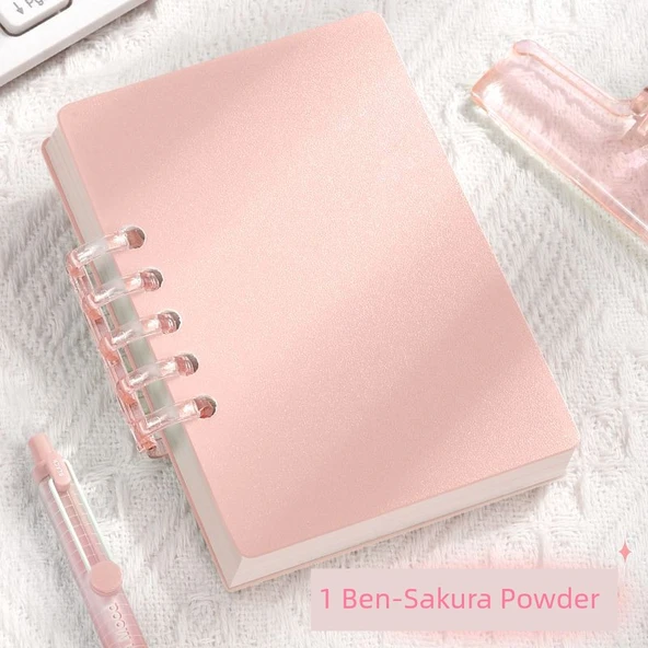 A7 Mini Gevşek Yaprak Defter - 1 Adet/Grayfruit Pudrası