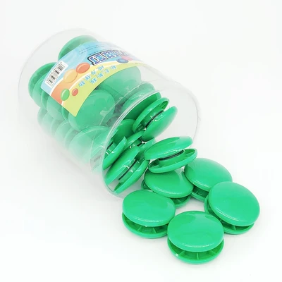 Yuvarlak Manyetik Klips - 4cm (50 Paket) Yeşil