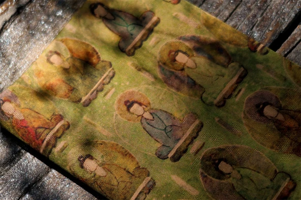 El Yapımı Defter - A5 - Boş Sayfa - Sabit Sayfa - Budist Figürü - 7