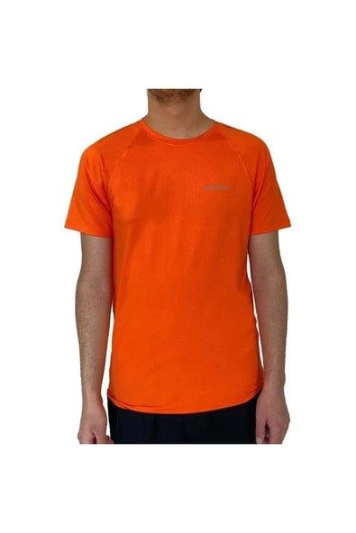 Erkek Koşu/fitness Tekstil Tişört Tend Turuncu