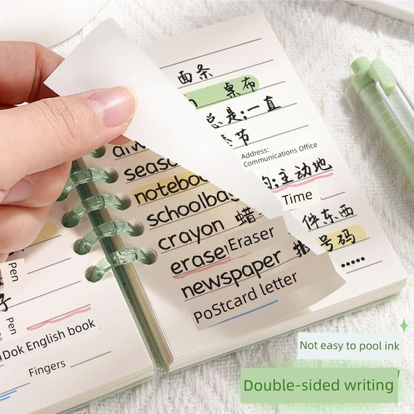 A7 Mini Gevşek Yaprak Defter - 1 Adet/Deniz Gökyüzü Mavisi - 4