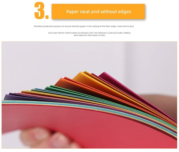 A3 230g Karışık Renk Karton Kağıt - 10 Renk, 5 Sayfa Her Biri - Resim 11