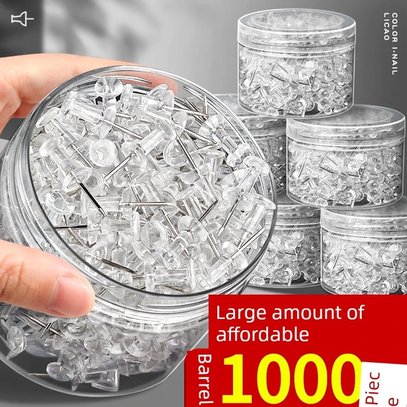 Şeffaf İğne Taktik - Şeffaf I-nail/oversized barrel/1 barrel - 500 Adet - 2