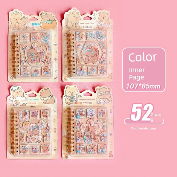 Sevimli Mini Taşınabilir Defter - Kabi Bala Tek Rastgele