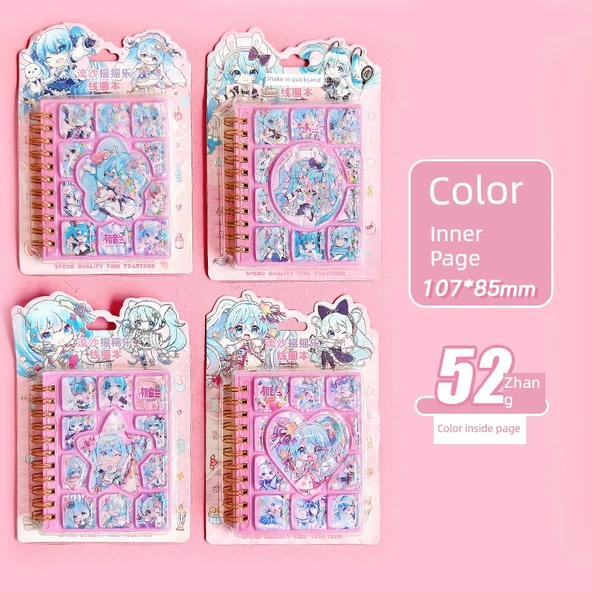 Sevimli Mini Taşınabilir Defter - İlk Ses Geleceği Tek Rastgele Kitap