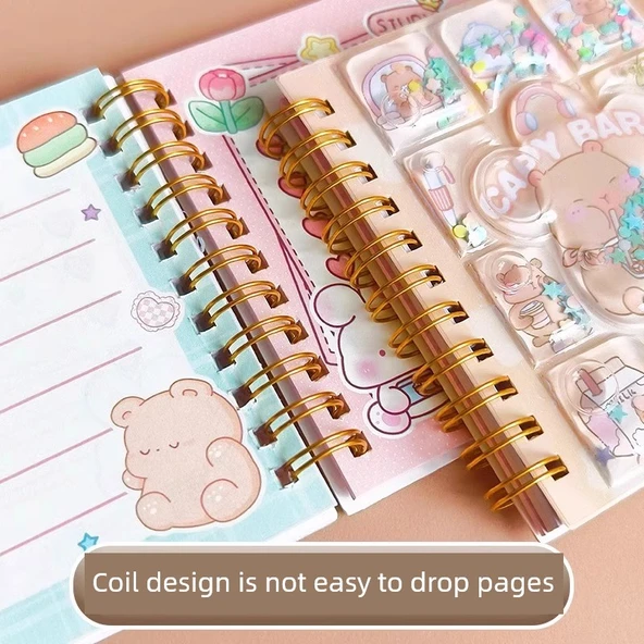 Sevimli Mini Taşınabilir Defter - İlk Ses Geleceği Dört Rastgele - 4