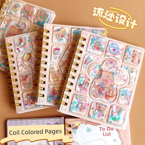 Sevimli Mini Taşınabilir Defter - Pony Dört Rastgele Kitap - 3