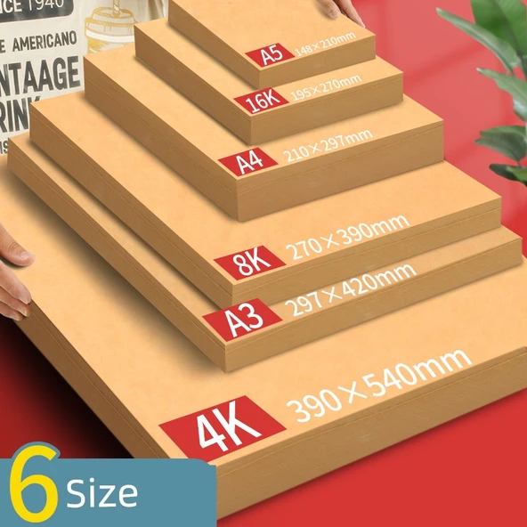 Kraft Kağıt [4K] 120g - 50 Yaprak - 3