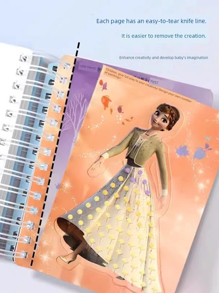 El Yapımı Poke Boyama Kitabı - Balala Küçük Sihirli Peri - 6 Poke Plakası + 2 Scratch Boyama + İnci Plakası + Aksesuarlar - 4