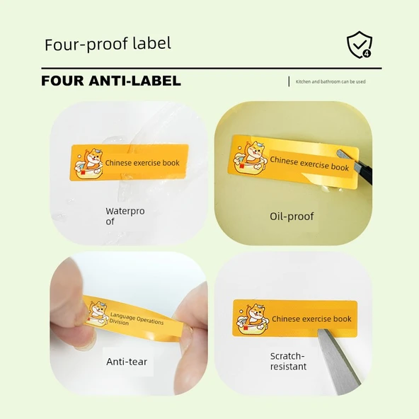 Su Geçirmez Termal Etiket Kağıdı [Mavi Yazı] 14*30 Beyaz Arka - 230 Sayfa/Rulo - Resim 5