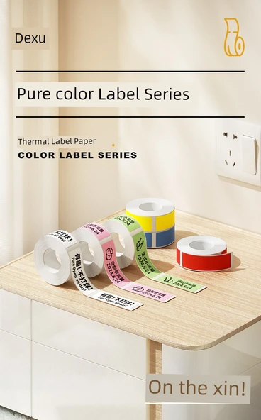 Su Geçirmez Termal Etiket Kağıdı [Mavi Yazı] 14*30 Beyaz Arka - 230 Sayfa/Rulo - Resim 7