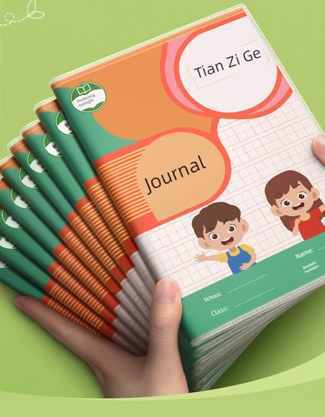 Pinyin Tian Zi Ge Okul Günlüğü Defteri - Pinyin Tian Zi Ge [4 Paket] - 8