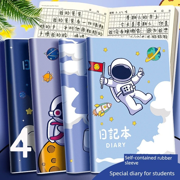 Öğrenci Günlüğü Defteri A5 - Kare Izgara - [Sınıf Özel] 40 Paket Küçük Kızlar/Tian Zi Ge - Resim 2