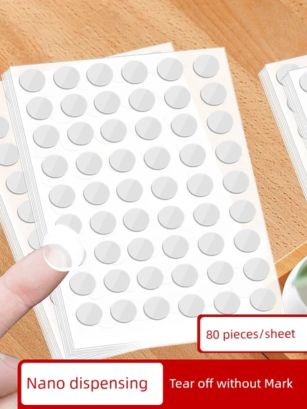 Nano İki Taraflı Yapıştırıcı - Dairesel 30mm Çap - 12 Parça - 2