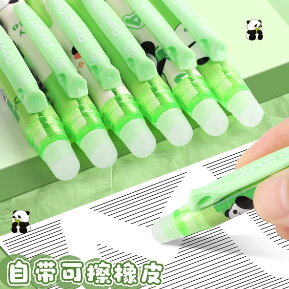 Silinebilir Jel Kalem - Panda Cenneti - 12 Mavi (20 Yedek Mavi) - 0.5mm - 4