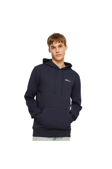 Erkek Sweatshırt Tommy Hoody Lacivert Kapüşonlu