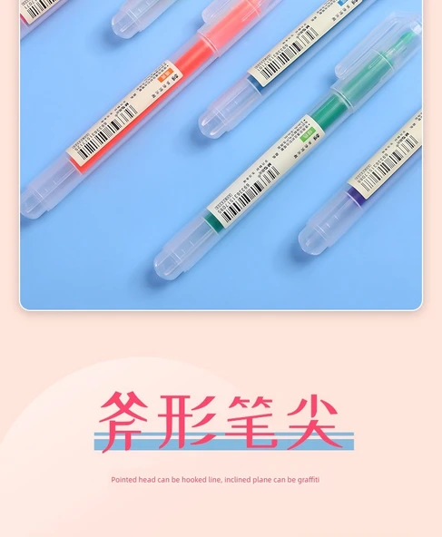 Fluoresan Marker Kalem Seti - Pembe (6) - Resim 7