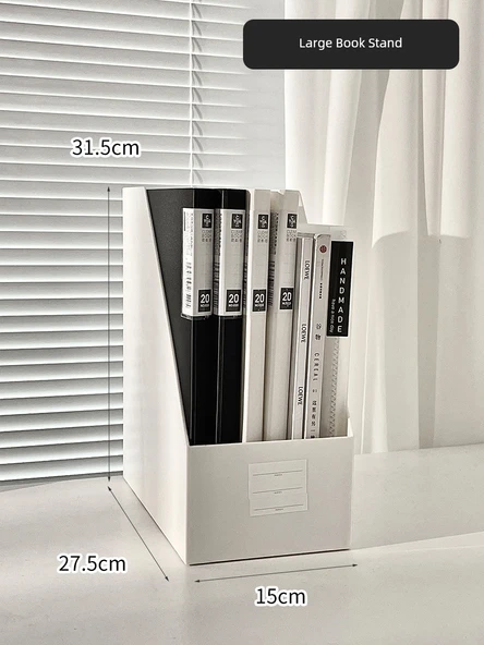 Döner Kalem Tutucu Masa Organizeri - Minimalist Beveled Kitap Standı Genişletme