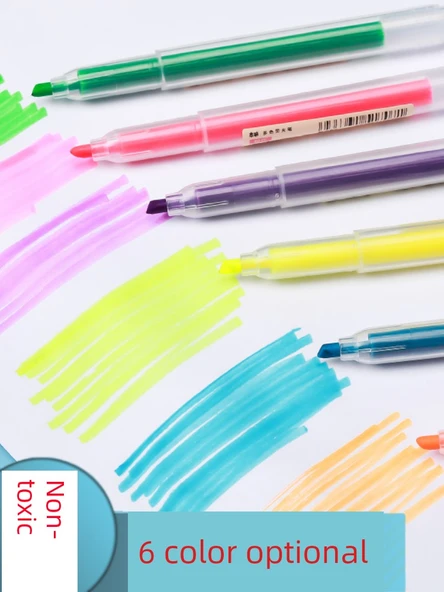 Fluoresan Marker Kalem Seti - Pembe (6) - Resim 2