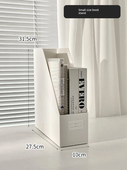Döner Kalem Tutucu Masa Organizeri - Minimalist Bevel Kitap Standı