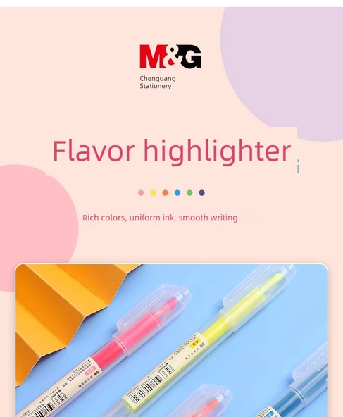 Fluoresan Marker Kalem Seti - Pembe (6) - Resim 6