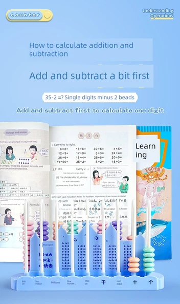 İkinci Sınıf Matematik Öğretim Araçları Seti - Su Jiao Ban 5 Parça - Erkek - 11