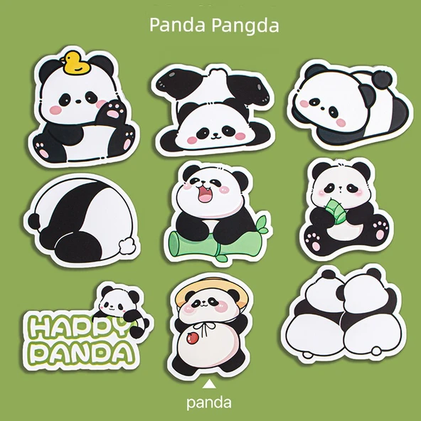 Kapibara Panda Çıkartmaları - 100 Adet Kabi Bala + Panda/Her biri 50 Adet - 4