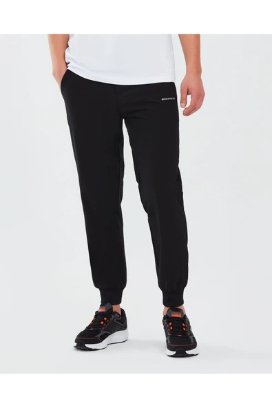 M Micro Collection Side Zipped Jogger Pant Erkek Siyah Eşofman Altı S211809-001