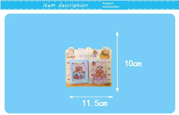 Kum Sıvısı Çıkartma Defteri - Sanrio Eğitim Bilim Quicksand - Karışık 4 Kart - 8